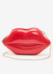 Lip PVC Shoulder Bag, Red image number 0