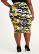 Signature Camo Ruched Skirt, Olive Night image number 1