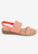 Sole Lift Jewel Wide Width Sandals, Coral image number 1