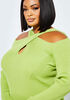 The Orla Sweater, Bright Chartreuse image number 2