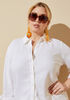 Linen Blend Shirt, White image number 0