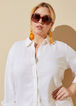 Linen Blend Shirt, White image number 0