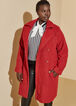 Belted Bouclé Peacoat, Barbados Cherry image number 2