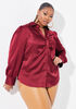 Plus Size shirt satin plus size shirt plus size tops image number 0
