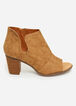 Peep Toe Wide Width Booties, Camel Taupe image number 2