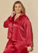 Bebe Satin Pajama Set, Red image number 4