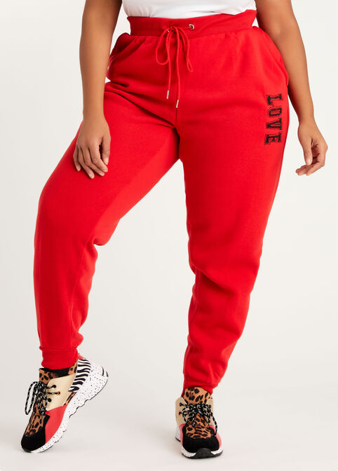 Sequin Love Active Jogger, Red image number 0