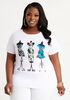 Mannequin Embellished Graphic Tee, White image number 0