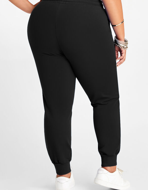 French Terry Athleisure Jogger, Black image number 1