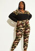 Camo Print Paneled Pullover, Multi image number 3