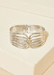 Silver Tone Hinged Cuff, Silver image number 0