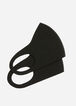 Solid Black Fashion Mask Set, Black image number 1