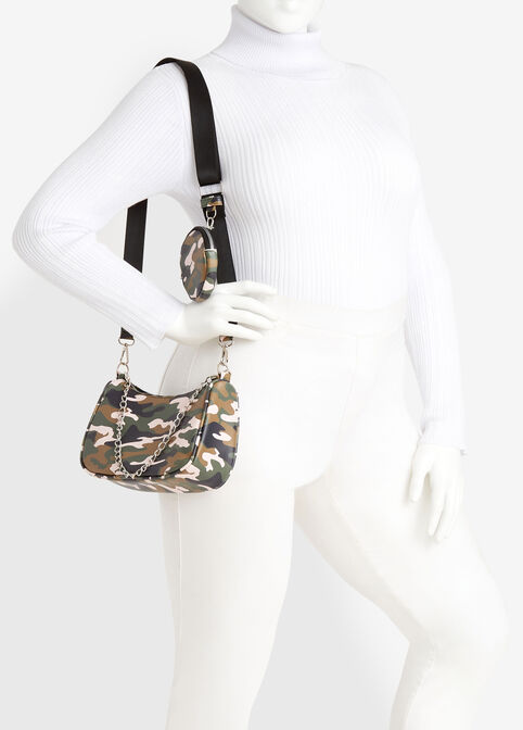 Camo Faux Leather Crossbody, Multi image number 3