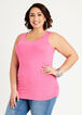 Plus Size Basic Tank Tops Plus Size Ruched Side Sleeveless Tops Cheap image number 0