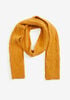 Brushed Cable Knit Infinity Scarf, Mustard image number 0