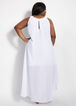 Keyhole Semi Sheer Maxi Dress, White image number 1