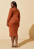Mesh Ruched Bodycon Dress, Bombay Brown image number 1