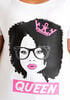 Queen Colorblock Graphic Tee, White image number 1