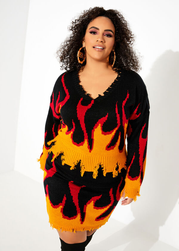 The Fiona Sweater, Black Combo image number 0