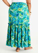Tropical Cotton Blend Maxi Skirt, Caribbean Sea image number 1