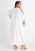Cutout Embellished Maxi Dress, White image number 1