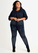 Studded High Waist Skinny Jean, Dk Rinse image number 2