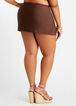 Raisins Curve Slit Front Swim Skirt, Brown image number 1