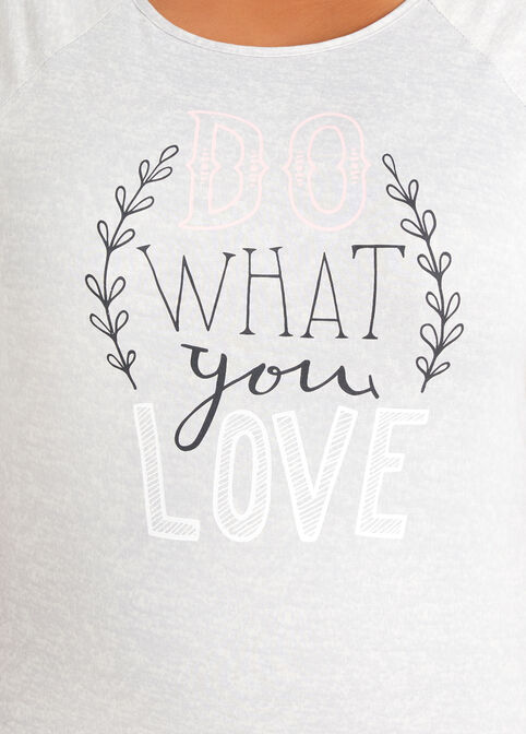 YMI Do What You Love Sleepshirt, Grey image number 1