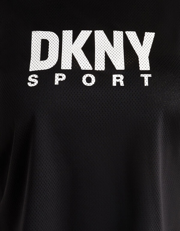 DKNY Sport Mesh Jersey Tank, Black image number 1
