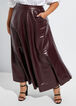 Plus Size maxi skirt vegan leather skirt trendy plus size leather skirts image number 0