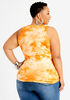 Sleeveless Ruched Side Tank Top, Carrot Curl image number 1