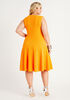 Ring Keyhole Pique A Line Dress, Carrot Curl image number 1