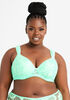 Corded Lace Plunge Butterfly Bra, Bright Green image number 0