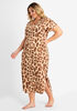 French Terry Leopard Maxi Dress, Multi image number 0