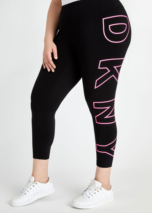 DKNY Sport Exploded Logo Legging, Bright Pink image number 3