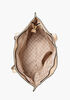London Fog Maille Faux Lizard Tote, Ivory image number 3