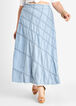 A Line Maxi Denim Skirt, Blue image number 0