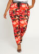 Red Camo Drawstring Jogger, Red image number 0