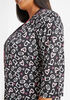 Bebe Printed Pajamas And Robe Set, Black image number 4