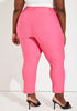 Power Twill Mid Rise Ankle Pant, Fandango Pink image number 1