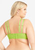Lace Underwire Balconette Bra, Parrot Green image number 1