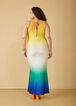Ombre Maxi Bodycon Dress, Multi image number 1