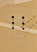 Pave Crystal And Bead Earrings, Black image number 1