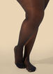 Gold Lurex™ Opaque Footed Tights, Black image number 0