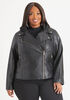 Levis Fleece Hood Moto Jacket, Black image number 2