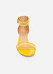 Clear Ankle Strap Wedge Sandal, Yellow image number 4