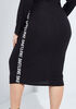 Love Ribbed Jersey Midi Dress, Black image number 2
