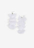 Cascading Chiffon Drop Earrings, White image number 0