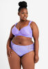 Lace Full Coverage Butterfly Bra, Purple image number 3
