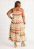 Tall Printed Gauze Maxi Dress, LIVING CORAL image number 1